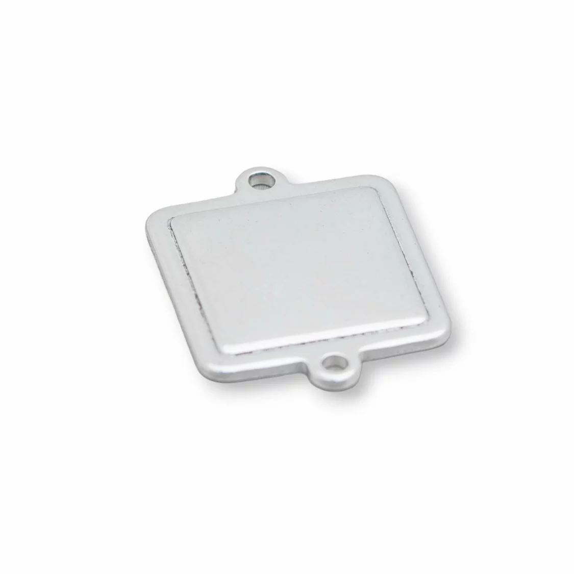 Componente Di Acciaio Quadrato 17x22mm 70pz-CONNETTORI LISCI | Worldofjewel.com