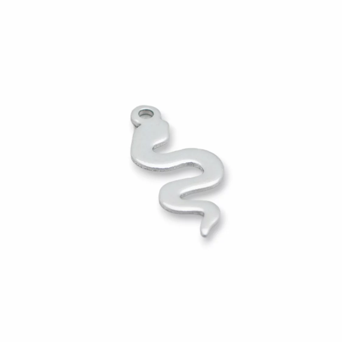 Componente Di Acciaio Serpente Pendente 07x20mm 120pz-CONNETTORI LISCI | Worldofjewel.com