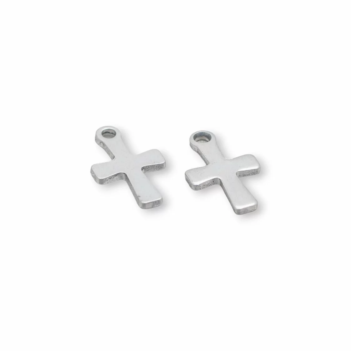 Componente Pendente Di Acciaio 316 Croce Pendente 7x12mm 120pz-CIONDOLI DI ACCIAIO | Worldofjewel.com