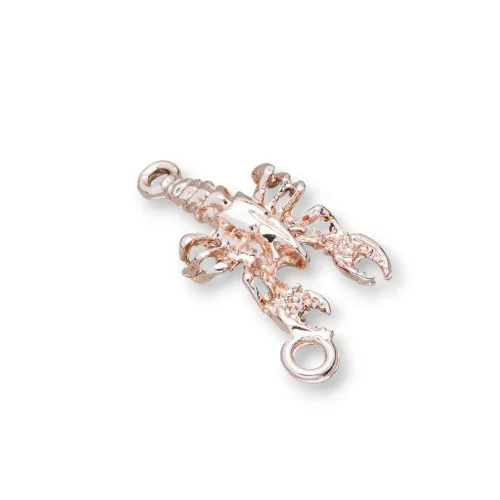 Componenti Di Zama A 2 Anellini Aragosta 16x28mm 45pz Oro Rosa Light-CONNETTORI LISCI | Worldofjewel.com