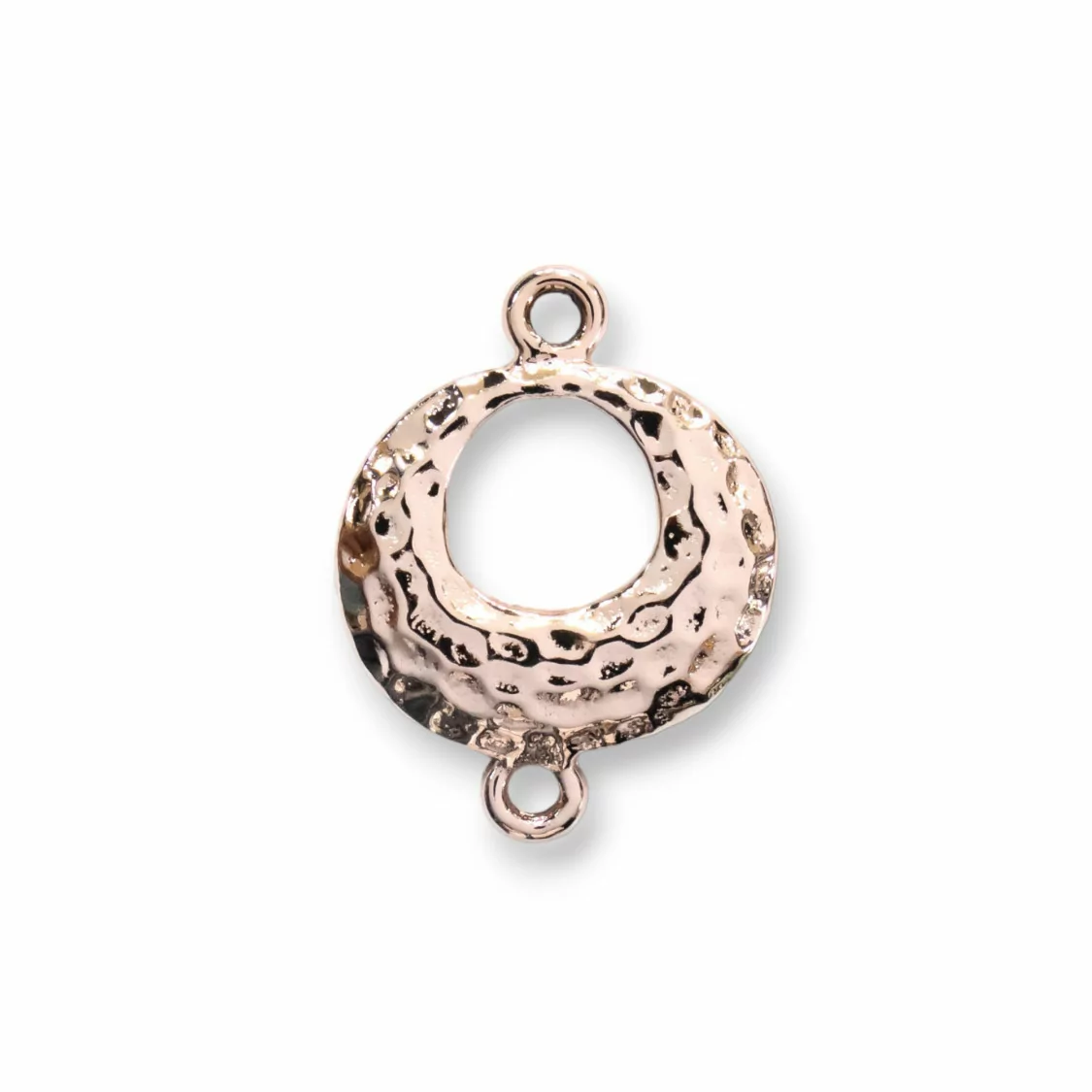 Componenti Di Zama A 2 Anellini Creola Piccola Lavorata 18x24mm 45pz Oro Rosa-CONNETTORI LISCI | Worldofjewel.com