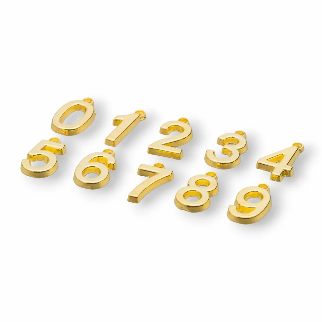 Componenti Pendenti Charms Di Ottone Numeri Misti 200gr Assortiti Dorato-PENDENTI E CHARMS | Worldofjewel.com