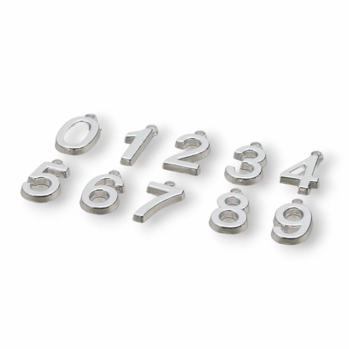 Componenti Pendenti Charms Di Ottone Numeri Misti 200gr Assortiti Rodiato-PENDENTI E CHARMS | Worldofjewel.com