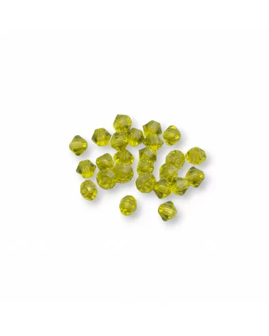 Cristalli Swarovski Bicono 3mm Marca Preciosa - 100pz - Verde Oliva-CRISTALLI SWAROVSKI | Worldofjewel.com