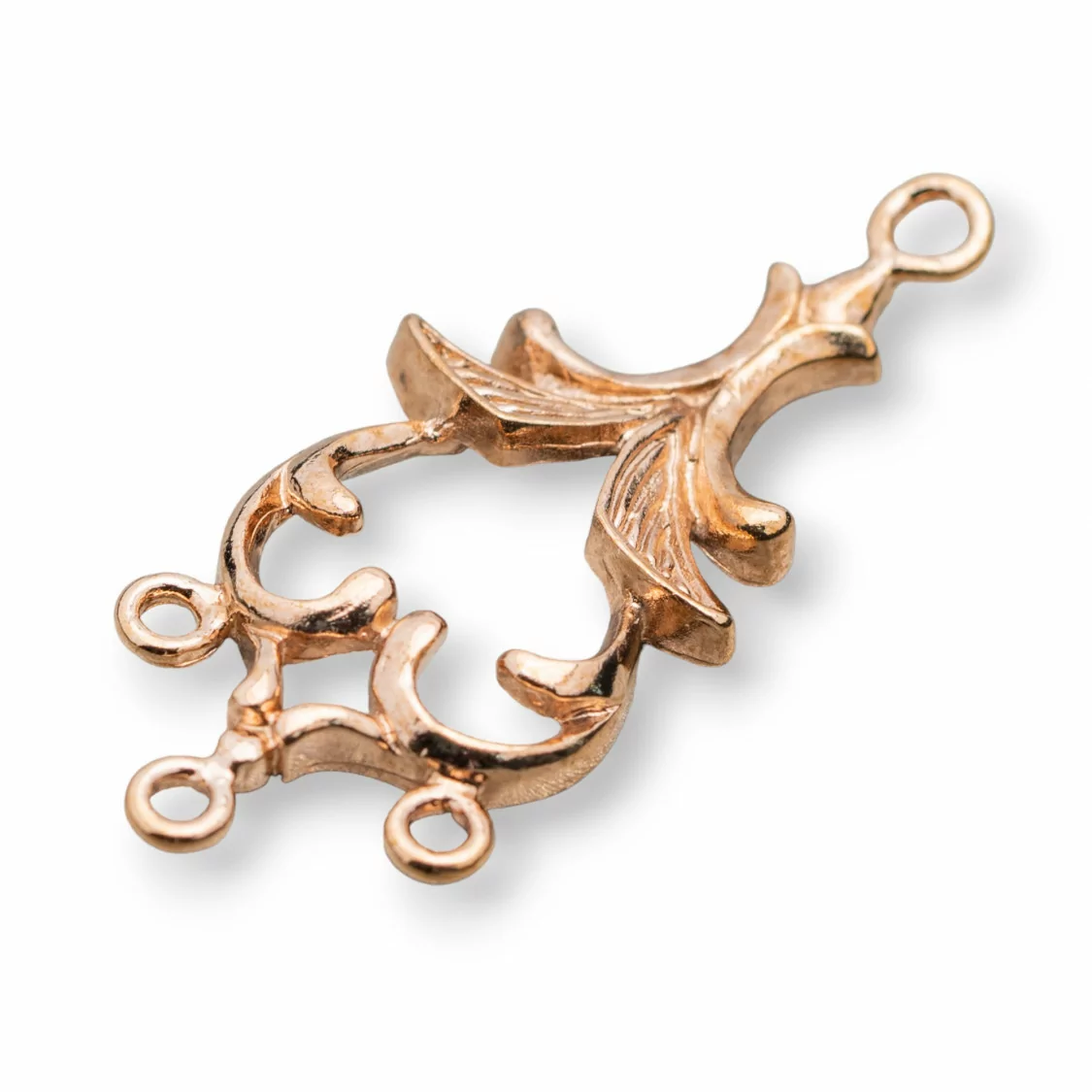 Distanziatore Connettore Di Ottone Chandelier 13x33mm 60pz Oro Rosa-CONNETTORI LISCI | Worldofjewel.com