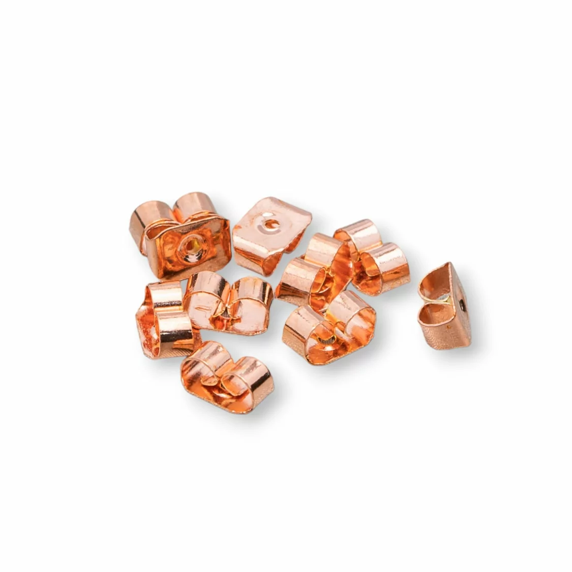 Farfalline Stoppino Per Orecchini Di Ottone 120gr Oro Rosa-STOPPINO FARFALLE | Worldofjewel.com