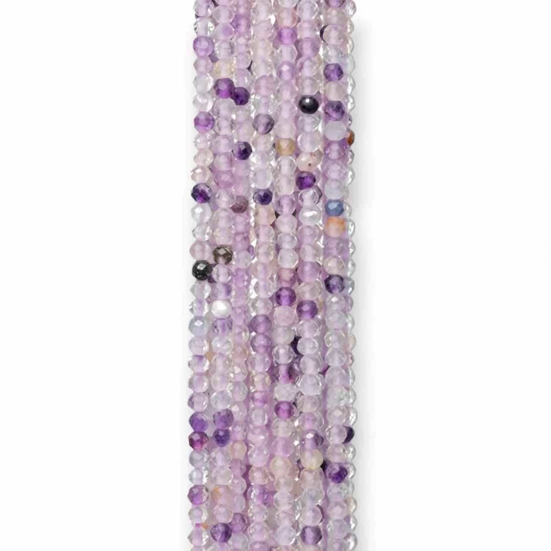 Fluorite Viola Chiaro Perlina Tonda Sfaccettata Diamond Cut 2,4mm-FLUORITE | Worldofjewel.com