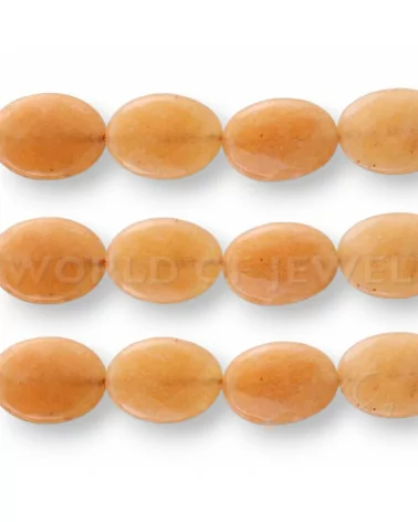 Giada Arancio Ovale Piatto Sfaccettato 10x14mm-GIADA ARANCIO | Worldofjewel.com