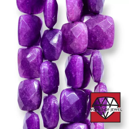 Giada Viola Quadrato Piatto Sfaccettato 18mm-GIADA VIOLA | Worldofjewel.com