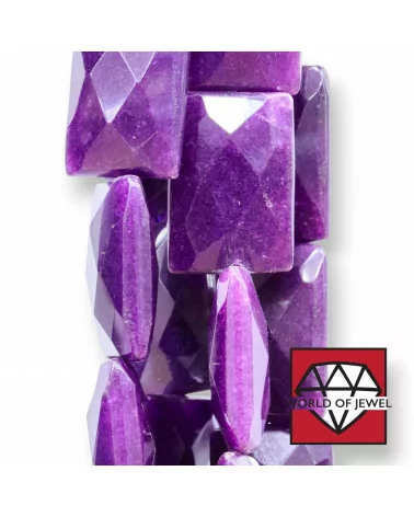 Giada Viola Rettangolo Piatto Sfaccettato 10x14mm-GIADA VIOLA | Worldofjewel.com