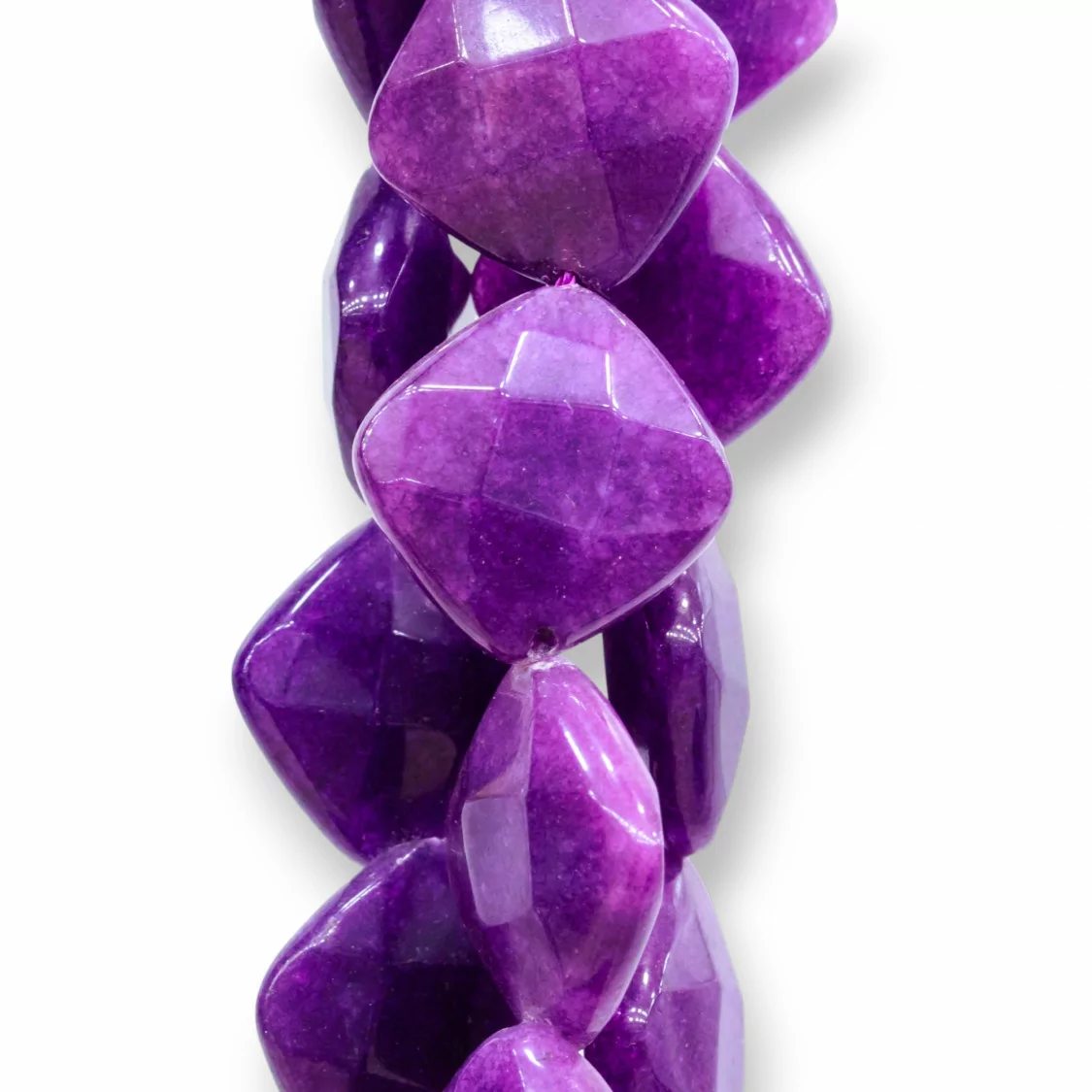 Giada Viola Rombo Piatto Sfaccettato 14mm-GIADA VIOLA | Worldofjewel.com