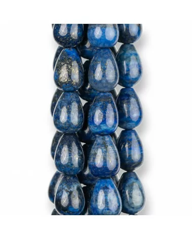 Lapislazzuli Blu Grezzo Gocce Briolette Lisce 10x14mm-LAPISLAZZULI BLU GREZZO | Worldofjewel.com