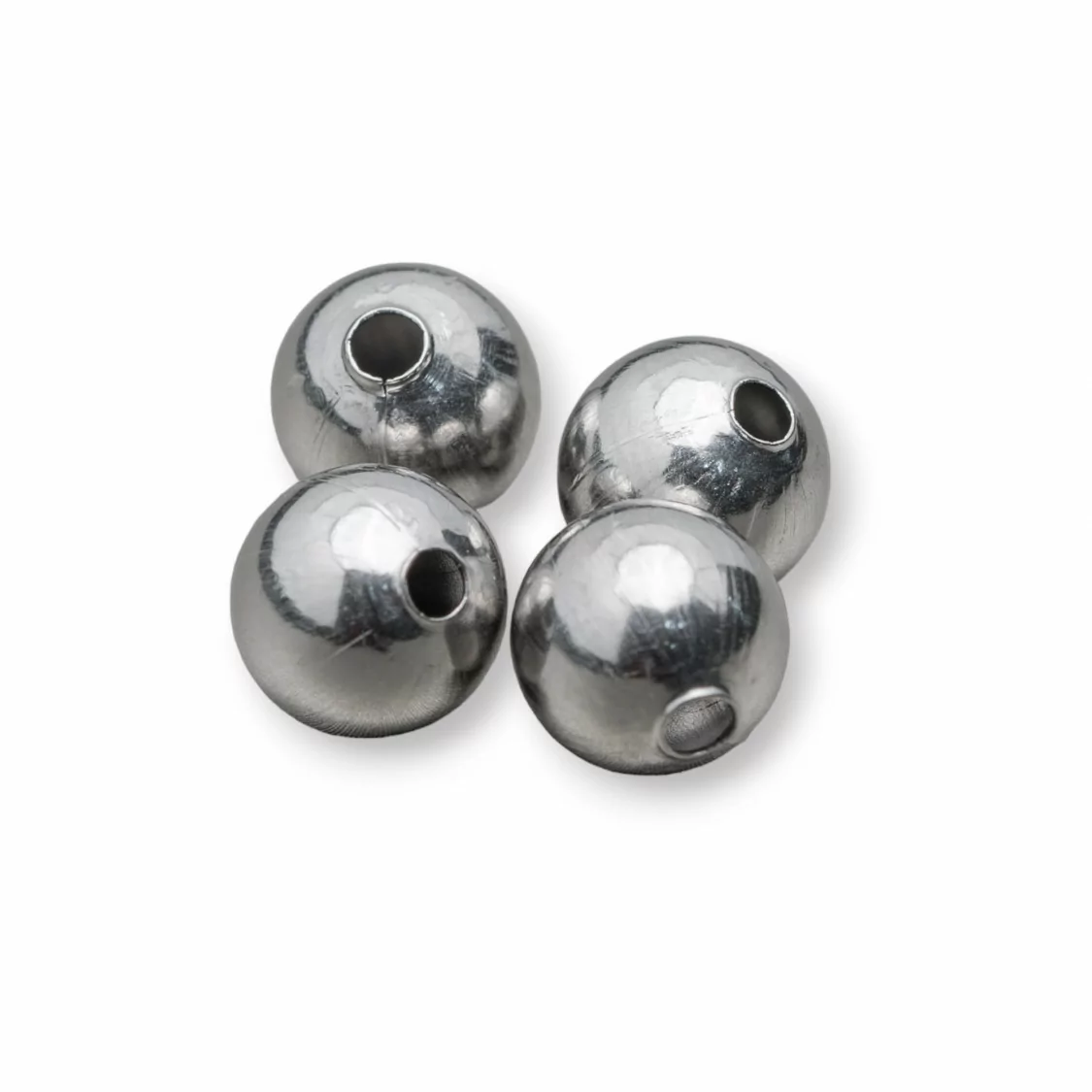 Palline Di Acciaio 5mm Foro 1,8mm 620pz 100gr-PALLINE LISCE | Worldofjewel.com