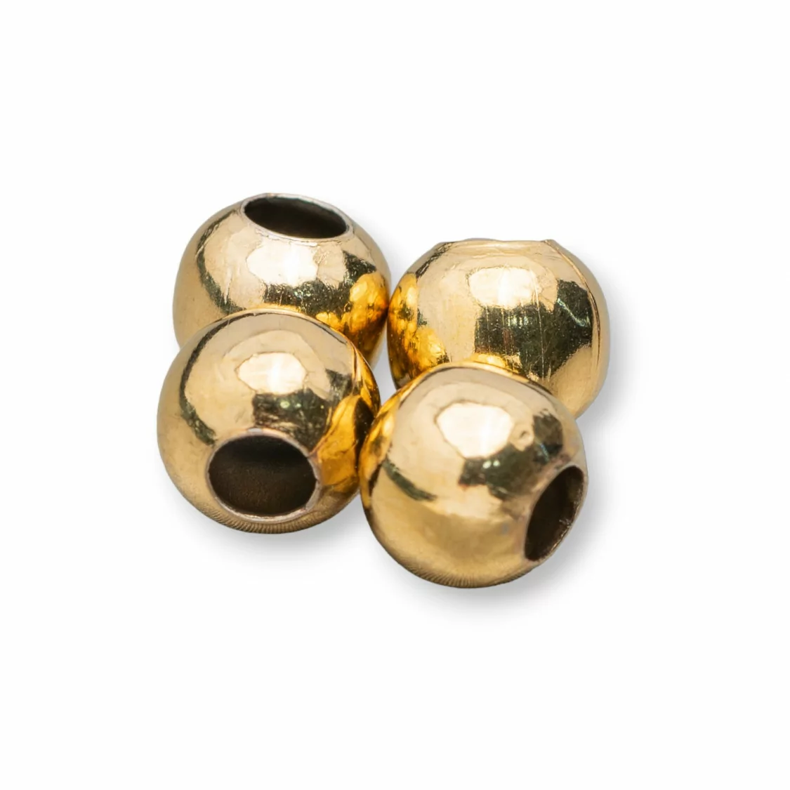 Palline Di Acciaio 8mm 165pz Placcato Oro-PALLINE LISCE | Worldofjewel.com