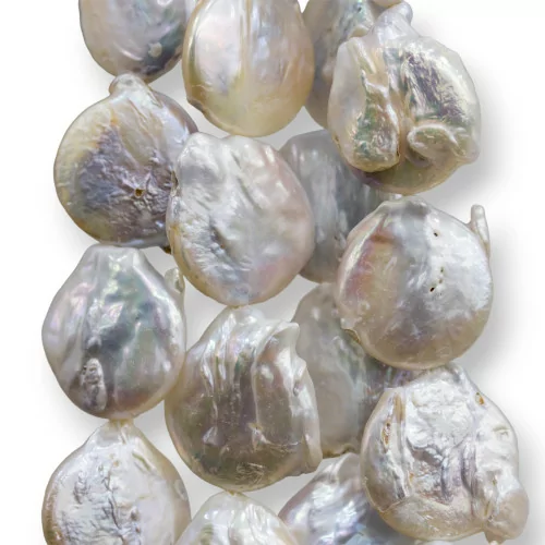 Perle Di Fiume Barocche Piatte 18-25mm-PERLE FANTASIA ECONOMICA | Worldofjewel.com