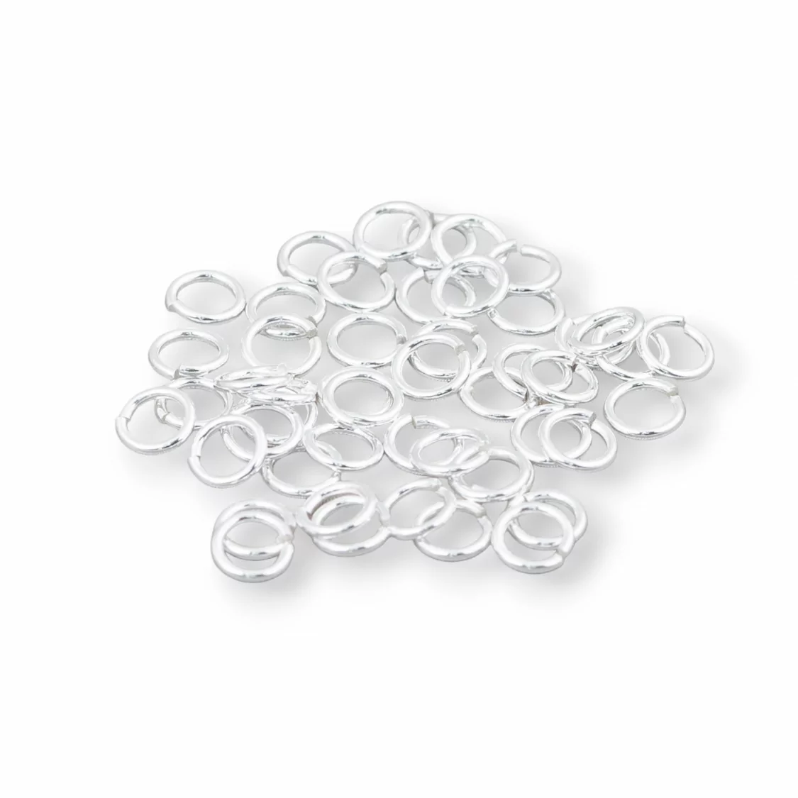 Contromaglia Anellini Di Argento 925 Aperti 5mm Filo 0,7mm 5gr Argentato-ANELLINI APERTI | Worldofjewel.com