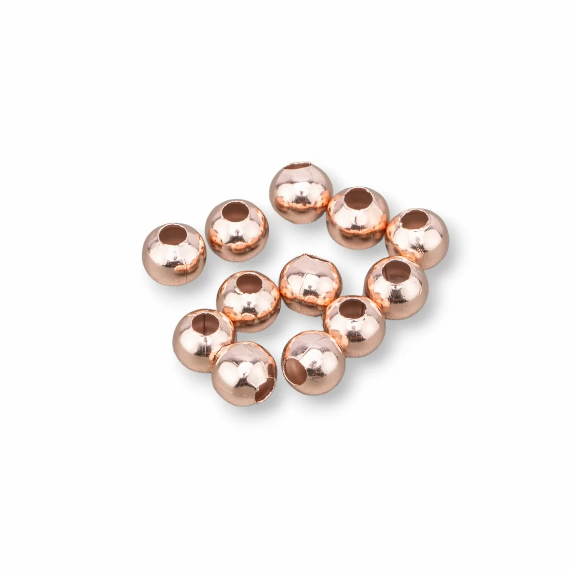 Palline Di Acciaio 5mm 40gr Oro Rosa-PALLINE LISCE | Worldofjewel.com