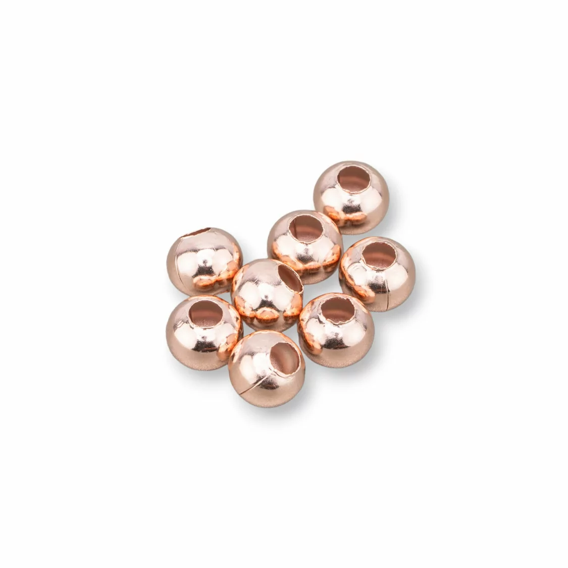 Palline Di Acciaio 6mm 40gr Oro Rosa-PALLINE LISCE | Worldofjewel.com