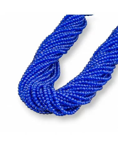 Perline Di Cristalli Rondelle Sfaccettate 3,5x3mm 100 FILI Su Filo Di Cotone Pronti all'uso Bluette-CRISTALLI CONFEZIONE INGROSSO | Worldofjewel.com