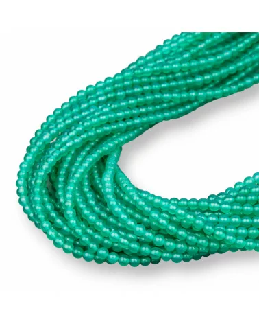 Agata Verde Tondo Liscio 4mm Prima Scelta-AGATA VERDE | Worldofjewel.com