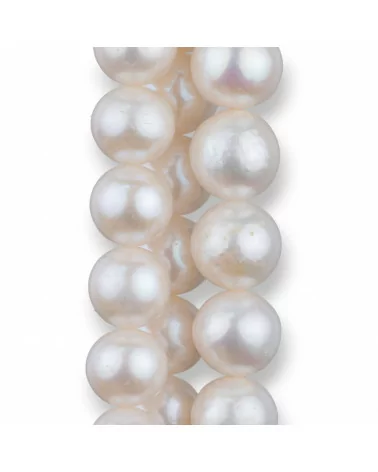 Perle di Fiume Tondo Premium 11,5-13,0mm AAAA Bianco-LINEA ALTA | Worldofjewel.com