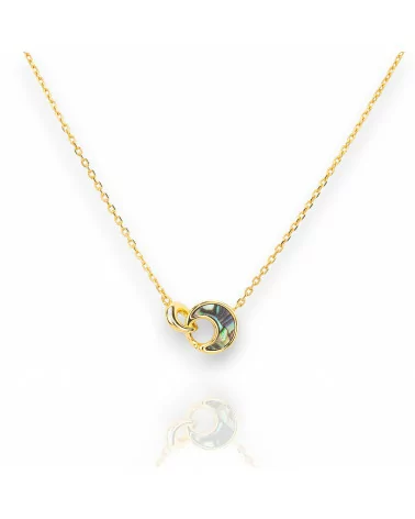 Collana Di Argento 925 Collezione Luna Placcato Oro Con Madreperla-COLLEZIONE LUNA | Worldofjewel.com