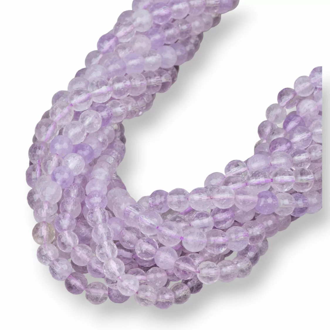 Ametista Lavanda Clear Perlina Tonda Sfaccettata 6mm-AMETISTA CHIARA | Worldofjewel.com