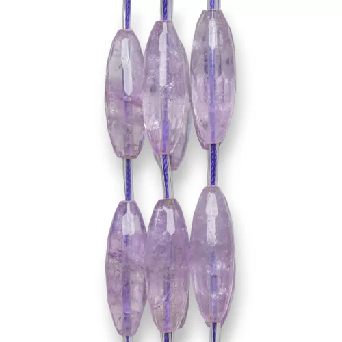 Amethyst Lavendel klar Reis facettiert 10x30mm 10Stk