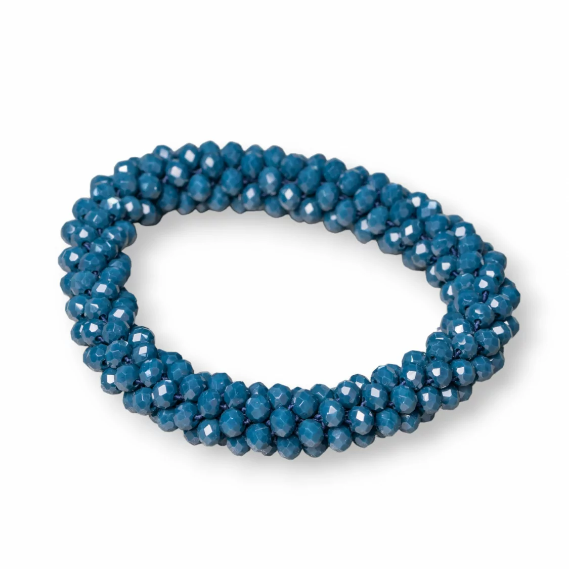 Bracciale Elastico Di Cristalli Intrecciati 10mm Con Cristalli da 4,5mm 1pz MOD6-BRACCIALI DI CRISTALLI | Worldofjewel.com