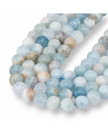 Acquamarina Mix Color Tondo Liscio 10mm-ACQUAMARINA PRIMA SCELTA | Worldofjewel.com