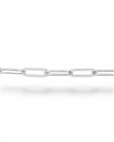 Catena A Metraggio Di Argento 925 3,3x9,1mm 1 Metro Rodiato-CATENE DI ARGENTO 925 | Worldofjewel.com