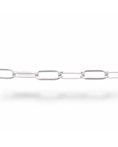 Catena A Metraggio Di Argento 925 8x13,3mm 1 Metro Rodiato-CATENE DI ARGENTO 925 | Worldofjewel.com