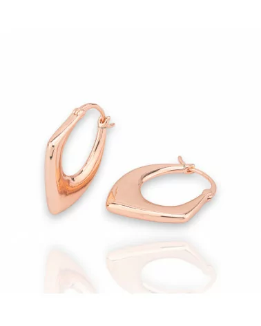 Orecchini Di Bronzo A Perno Chiuso Collezione Viviana 7 Coppie Oro Rosa-COLLEZIONE VIVIANA | Worldofjewel.com