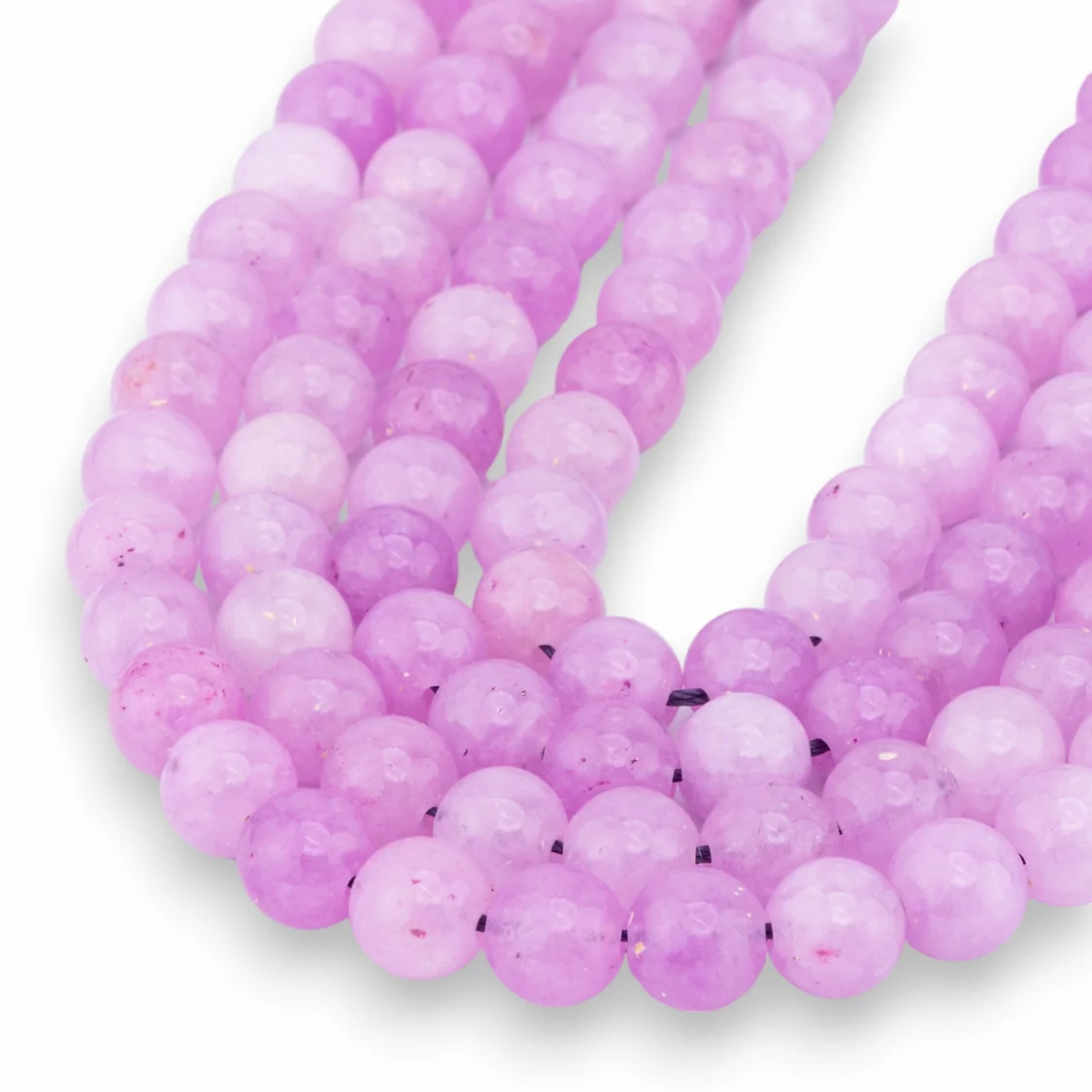 Giada Lavanda Clear Tondo Liscio 8mm-GIADA VIOLA | Worldofjewel.com