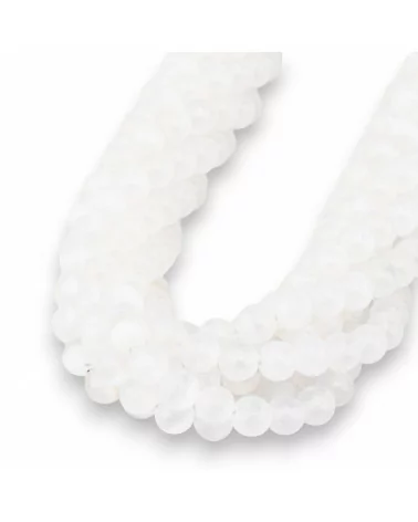 Selenite Tondo Liscio 6mm Bianco-SELENITE | Worldofjewel.com