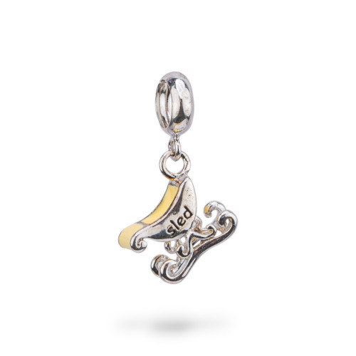 Pendentifs Charms en Argent 925 émaillé Collection Flora 2 pcs