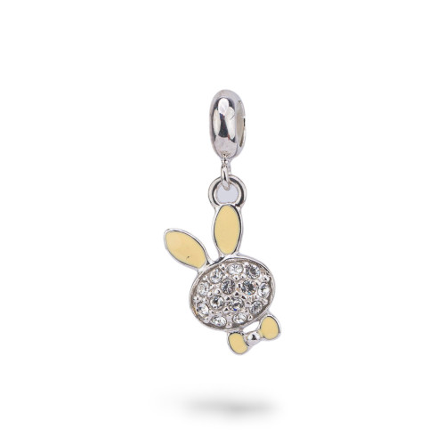 Emaillierte 925 Silber Charms Anhänger Flora Collection 3 Stk