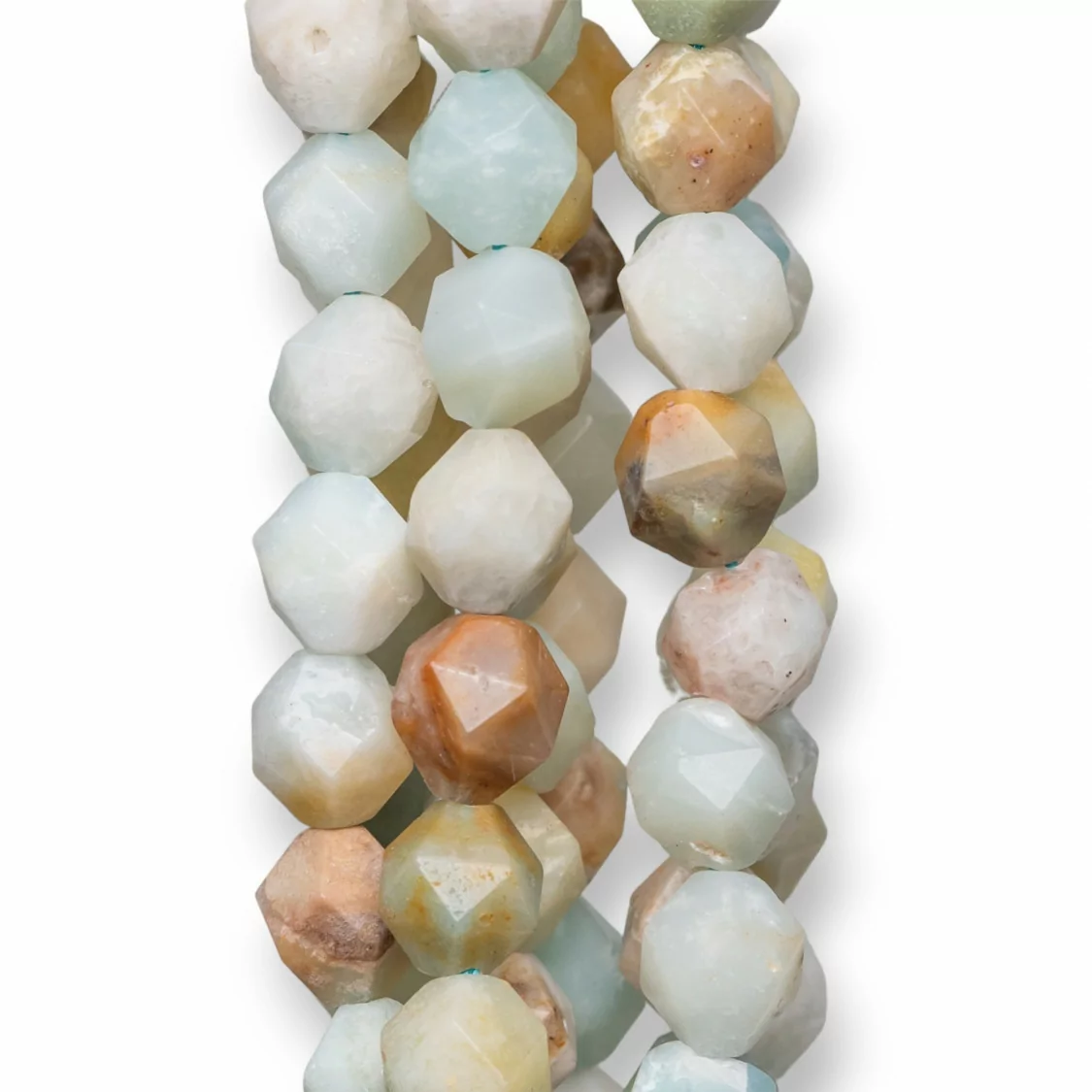 Amazzonite Multicolor Icosaedro 8mm-AMAZONITE MULTICOLOR | Worldofjewel.com