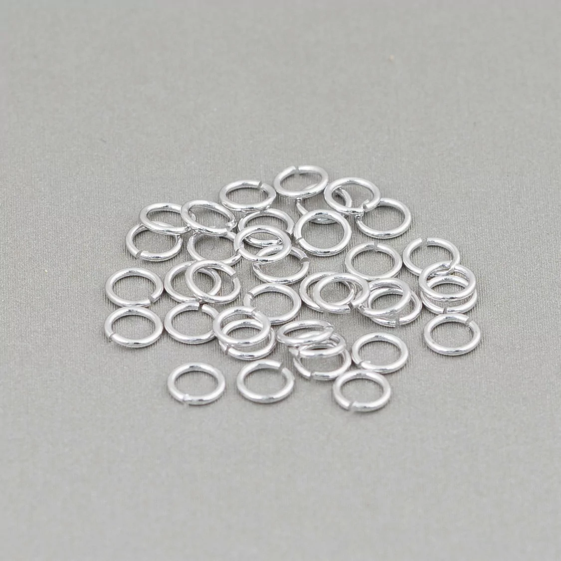 Contromaglia Anellini Di Argento 925 Aperti 5mm Filo 0,7mm 5gr Rodiato-ANELLINI APERTI | Worldofjewel.com