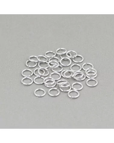 Contromaglia Anellini Di Argento 925 Aperti 5mm Filo 0,7mm 5gr Rodiato-ANELLINI APERTI | Worldofjewel.com