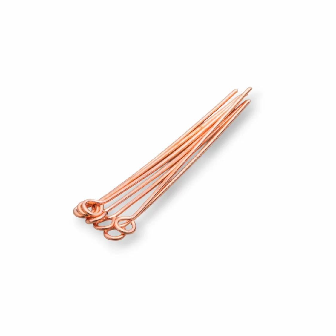 Chiodini Spilli Di Ottone Con Base Ad Anellino 0,7x60mm 80g 360pz Oro Rosa-CHIODINI A OCCHIELLO | Worldofjewel.com