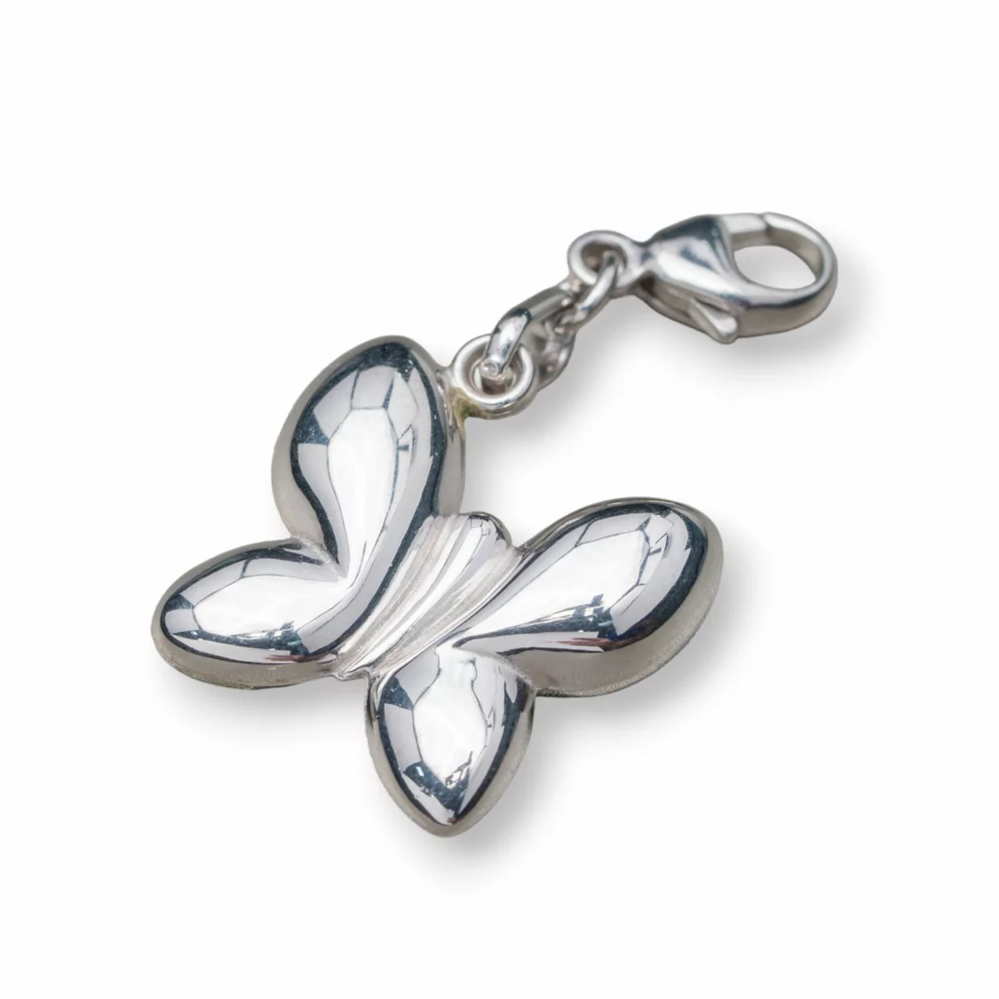 Ciondolo Pendente Charms Di Argento 925 Farfalla Con Moschettone 15x30mm 5pz-ARGENTO 925 DESIGN ITALY | Worldofjewel.com