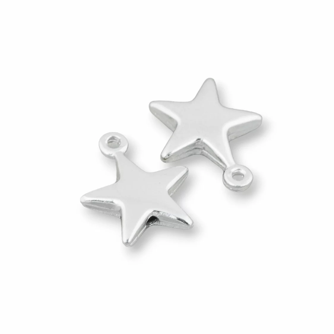 Ciondolo Pendente Di Argento 925 Stella con Anellino 13x15mm 10pz-ARGENTO 925 DESIGN ITALY | Worldofjewel.com