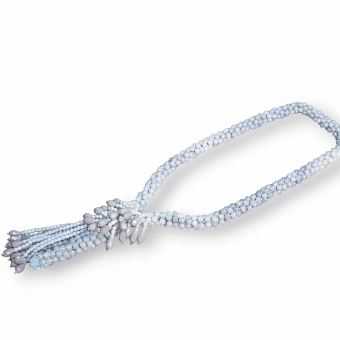 Collana Di Cristalli A Grappoli 68cm Con Centrale A Cascata 75cm+15cm MOD4-OFFERTE COLLANE | Worldofjewel.com