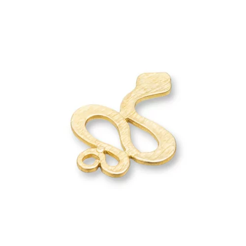 Componente Connettore Di Bronzo Pendente Rigato Con Un Foro Serpente 16x24mm 40pz-CONNETTORI LISCI | Worldofjewel.com