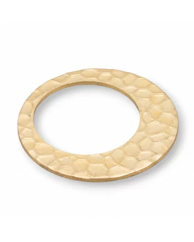 Componente Di Bronzo Battuto Creola Piatta 26mm 40pz-CONNETTORI LISCI | Worldofjewel.com