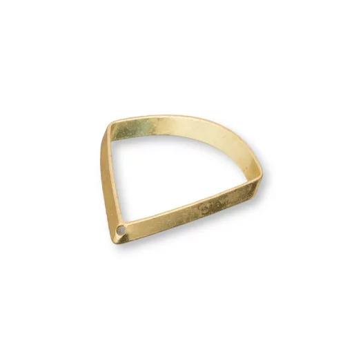 Componente Di Bronzo Pendente Triangolo Un Foro 23x21mm 120pz-CONNETTORI LISCI | Worldofjewel.com