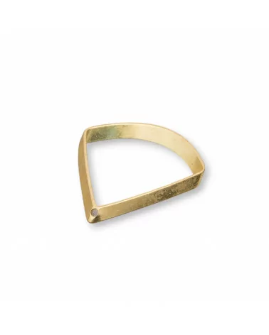 Componente Di Bronzo Pendente Triangolo Un Foro 23x21mm 120pz-CONNETTORI LISCI | Worldofjewel.com