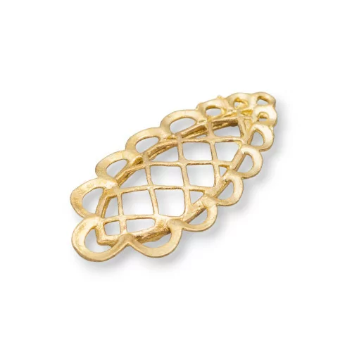 Connettore Componente Di Bronzo Grezzo Fantasia 16x35mm 16pz-CONNETTORI LISCI | Worldofjewel.com