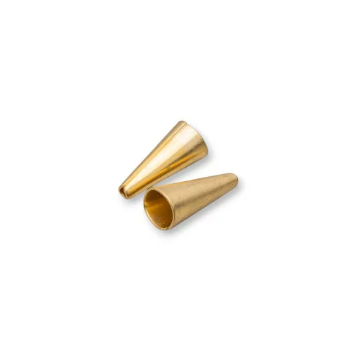 Coppette Di Bronzo A Cono Liscio 6x12,7mm Scuro 150pz-COPPETTE A CAMPANA | Worldofjewel.com